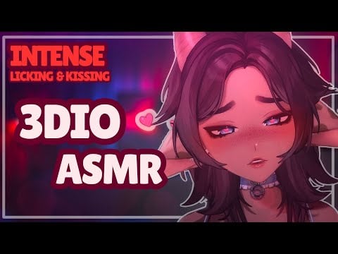 INTENSE Wet Ear Licking & Ear Massage BINAURAL 3DIO ASMR 🎧