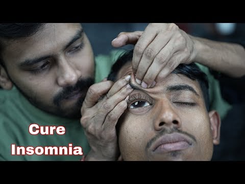 ASMR Forehead Tapping Massage For Cure Insomnia | Neck And Ear Massage For Better Sleep