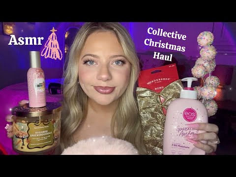 Asmr Collective Christmas Haul 🎄Target, Homegoods, Bath & Body, Walmart 🩷 Tapping 💅