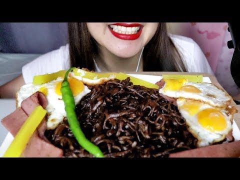 ASMR  자장면 Korean Black Bean Noodles Jjajangmyeon Eating SOunds