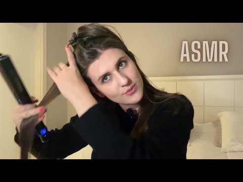 ASMR | Muita escova e chapinha para você relaxar! Fazendo botox capilar! 💆‍♀️💇‍♀️