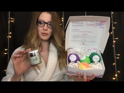 ASMR BINAURAL Bubble Mask & Bath Bombs | Personal Pampering SPA Experience