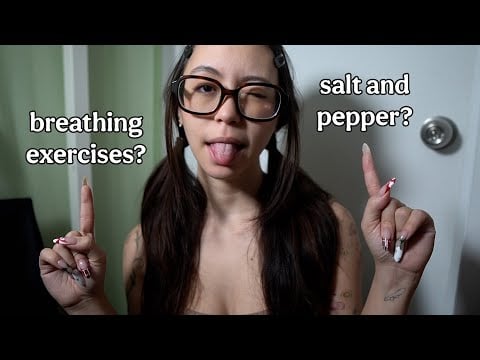 ASMR Choose Your Trigger: Salt and Pepper vs Breathing Exercises (Lots of Hand Sounds)