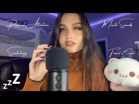 Beebee ASMR Foam Mic Cover Scratching Part 2 Compilation | Personal Attention, Long Nails, Fast