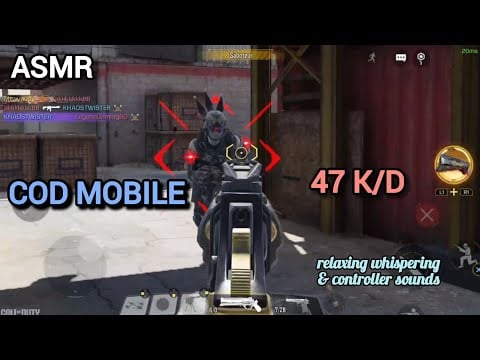 [ASMR COD Mobile] 47 K/D Domination Matches! relaxing mouth & controller sounds