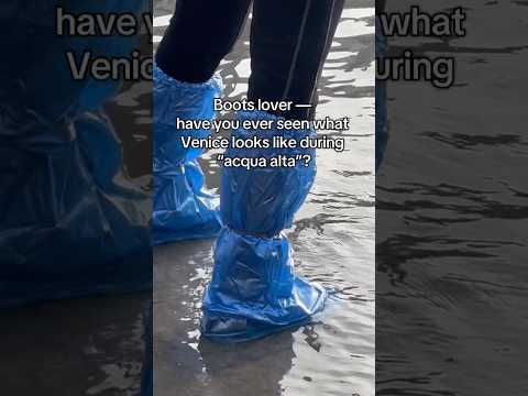 Boots and Acqua Alta in Venice !#boots #bootsformen #bootslover