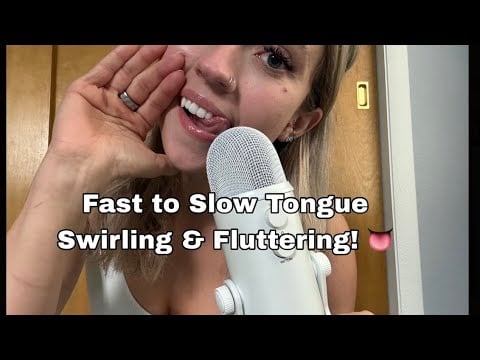 ASMR| Fast➡️ Slow Tongue Fluttering/Swirls Mouth Sounds & Whispered Rambling (I’m Married!?)