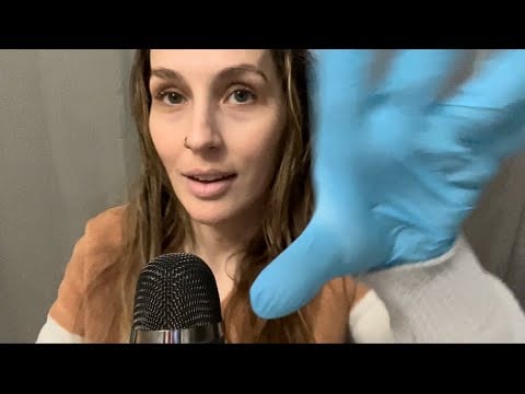 ASMR Peripheral Glove Triggers (Fast & Slow Hand Movements)