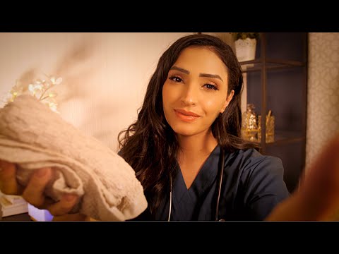 ASMR Night Nurse | Feeding You, Getting You Ready for Bed