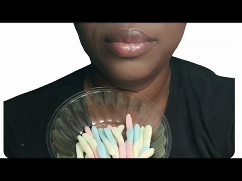 ASMR💕 Comiendo👄 Trululu Gusanitos🐛 Sonidos Relajantes Con Mi Boca💋 💦😴