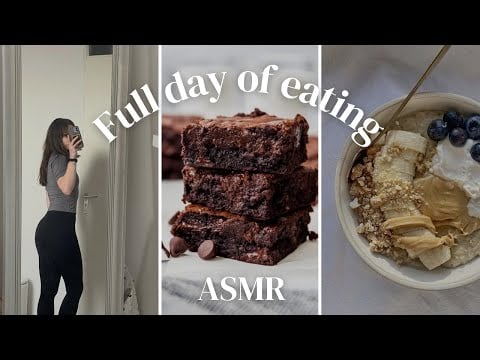 ASMR what I eat in a day to lose fat and build muscle | 1400 cal & 117g of protein