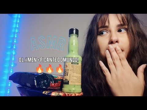 ASMR - COMENDO MIOJO PICANTE 🌶️🔥( mukbang)