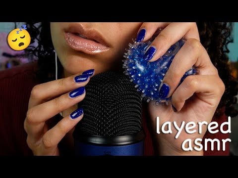 1 HOUR | Layered ASMR For Sleep 😴 (squishy, crinkly, mouth sounds, + more)