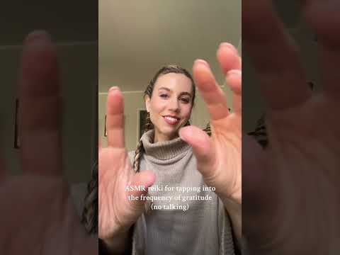 ASMR reiki tap into the frequency of gratitude 🙏🤍✨ ￼
