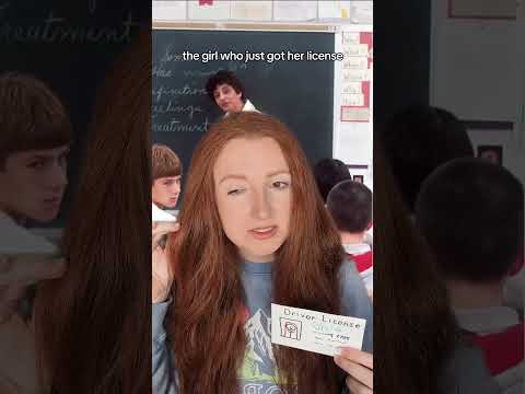 the girl who just got her drivers license #asmr #driverslicense #car