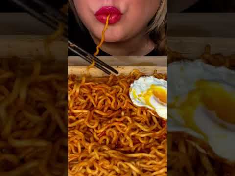 Habanero Lime Spicy Noodles #shorts #asmr #asmreating #noodles