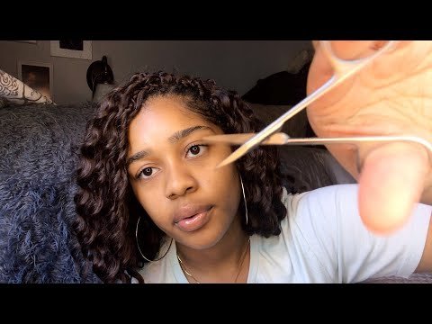 ASMR- UNPREDICTABLE SCISSOR & MOUTH SOUNDS ✂️👅