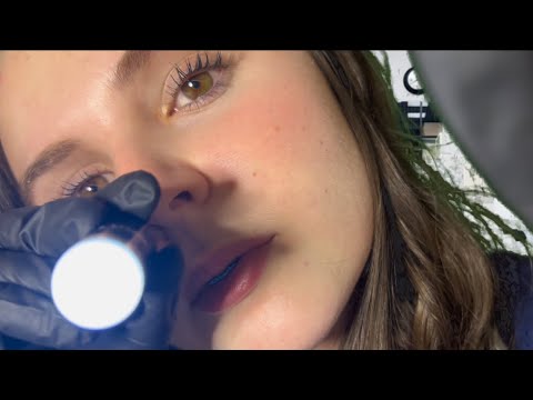 ASMR cranial nerve exam!! 🩺🥼👩‍⚕️