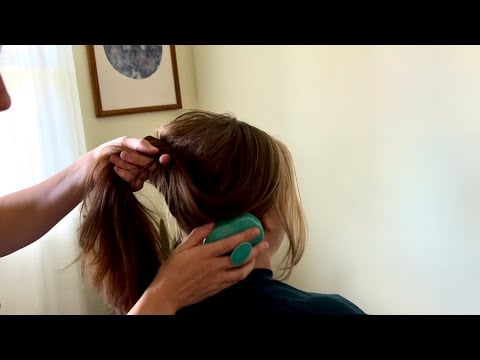 ASMR Relaxing Head Massage, Hair Play ✨ Real Person