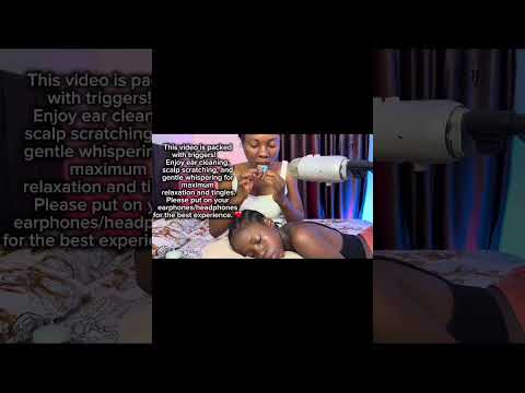 Asmr head massage for sleep with ear cleaning #earcleaning #asmr