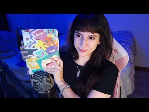 ASMR⚡Minha Coleção de Cards Pokémon 💙