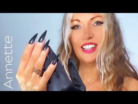 ASMR Opera Velvet Gloves, Hair Brushing #hairplay #glovesasmr