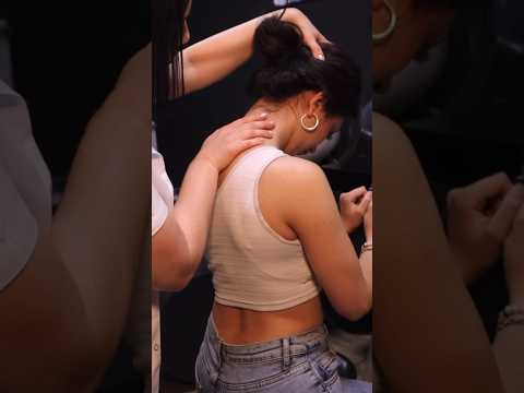 Asmr chair massage - Miss Oben #shorts #asmr