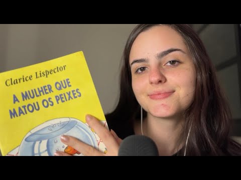 ASMR lendo livro da clarice lispector parte 2