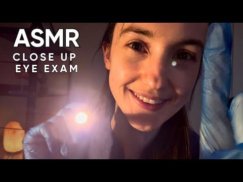 ASMR Extremely Close Up Eye Examination (Whispered)