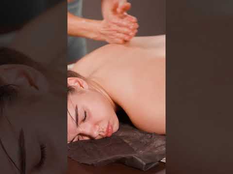 ASMR relaxing back and lumbar oil massage for Lisa #backmassage