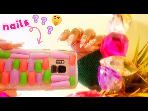 ASMR Nails Phone Case , Camera Tapping and Scratching, Phone Case Scratching  , Nail Tapping