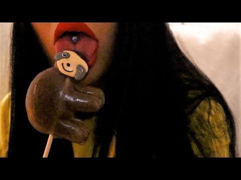 ASMR SLOTH LOLLIPOP | 500 SUBSCRIBERS!!