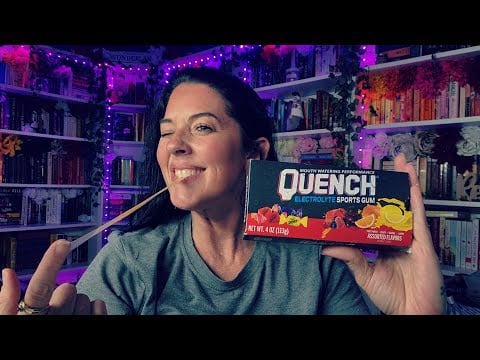 ASMR- Trying Quench Sports Gum (w/Gum Chewing & Bubble Blowing)