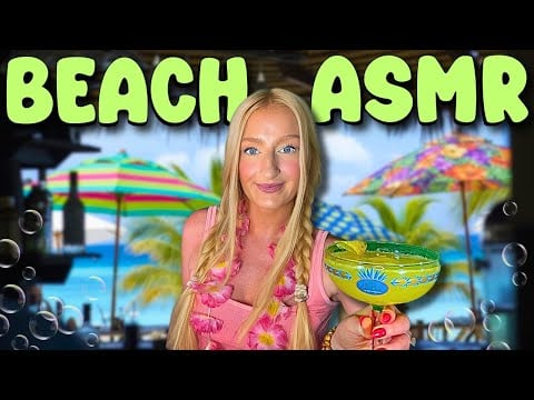 ASMR Tropical Beach Vacation Roleplay 🏝️ Relax at Beach Breeze Bar & Grill 🌊🍹(Soft Spoken)