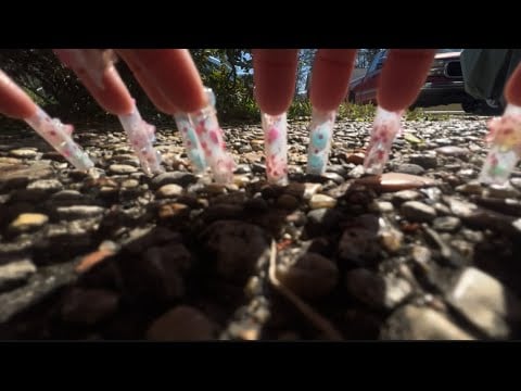 Asmr concrete scratching & tapping for sleep 