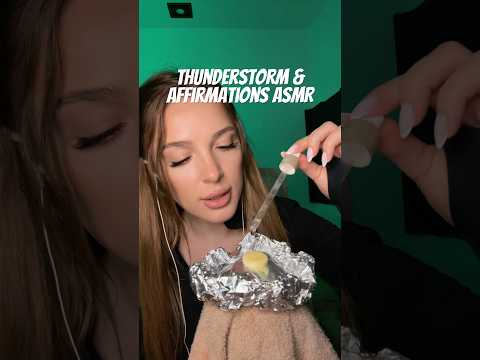 thunderstorm ASMR with calming affirmations for sleep and relax🌙✨#asmr #thunderstorm #affirmations