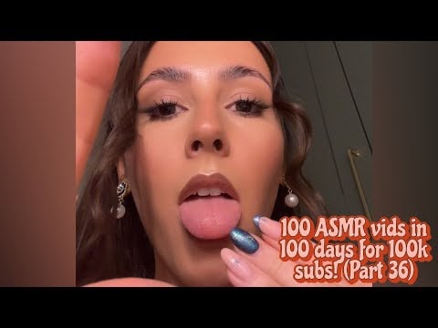 ASMR- Fast and aggressive mouth sounds and spit painting for New Year🥳