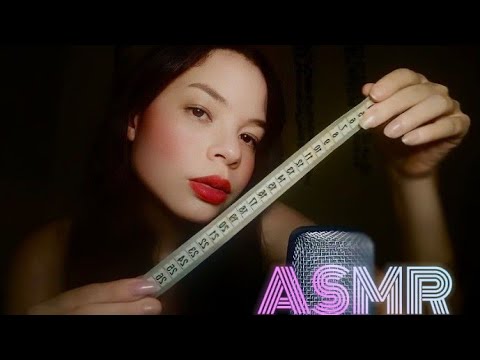 ASMR: MEDINDO SEU ROSTO + FAZENDO UM DESENHO SEU ATÉ QUE DURMA 😴💆