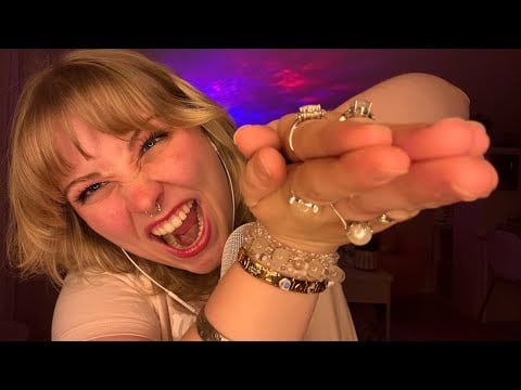 ASMR Peanut Butter Jelly Trigger 🍇🥜 Mouth Sounds, Inaudible Whispering, Hand Sounds (by lofiluvasmr)