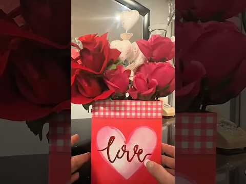 ASMR Valentine’s Day Craft ❤️ #valentinesday #asmr #unboxing #craft