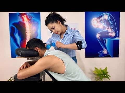 ASMR Massage Sedef | Relaxing Chair Massage (NECK + ARM)