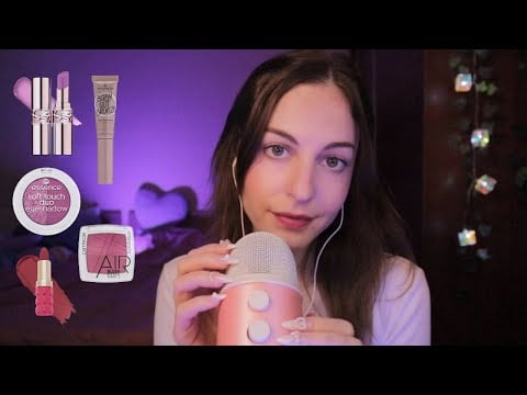 ASMR 🎀 Collective Beauty Haul 𝜗ৎ.🛍️ Close Whispering and Tapping (ear to ear) (gentle) ❀‪‪❤︎‬