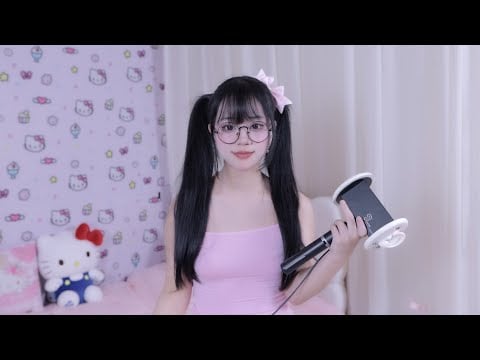 🥰晓美 Xiao Mei ASMR  舔耳口腔音喘息🎀 Ear Licking  Licking And Eating Ear Licking