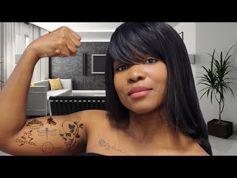 ASMR TRACING MY TATTOOS (Soft Whispered Backstory)