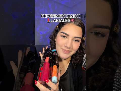 Experimentando con Labiales 💄 #asmr #lipcombo