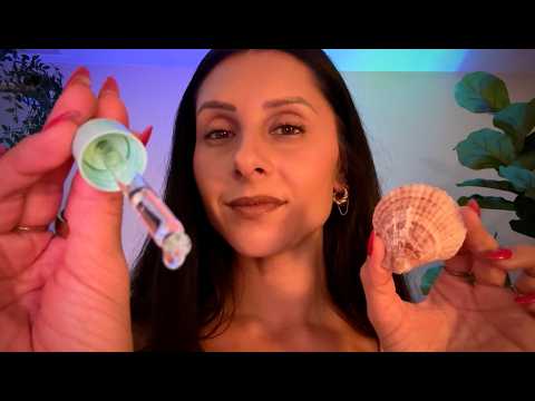Fall Asleep by the Ocean 🌙 ASMR Moonlit Tides Seaside Spa Treatment | Skincare, Scalp Attention