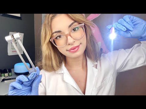 ASMR Fast & Aggressive Cranial Nerve Exam Doctor Roleplay, Medical Examination, Eye, Light, Ear