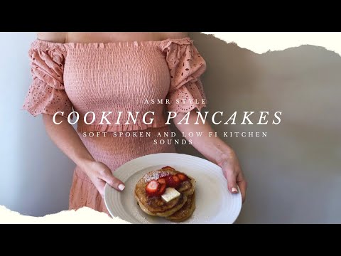 ASMR Cooking Pancakes — soft spoken, whispers, cooking sounds