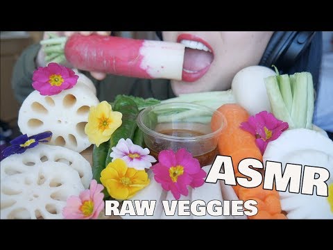 ASMR Giant VEGGIES (CRUNCHY EATING SOUNDS) NO TALKING | SAS-ASMR