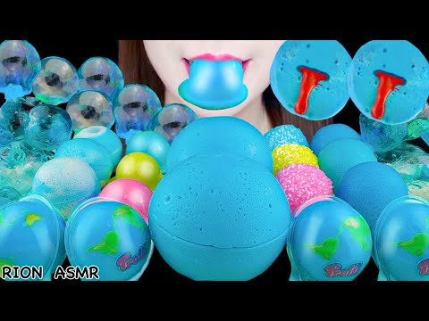 【ASMR】【RECIPE FOR BIG PLANET GUMMY】PLANET GUMMY PARTY🌍💙 BMUKBANG 먹방 食べる音 EATING SOUNDS NO TALKING